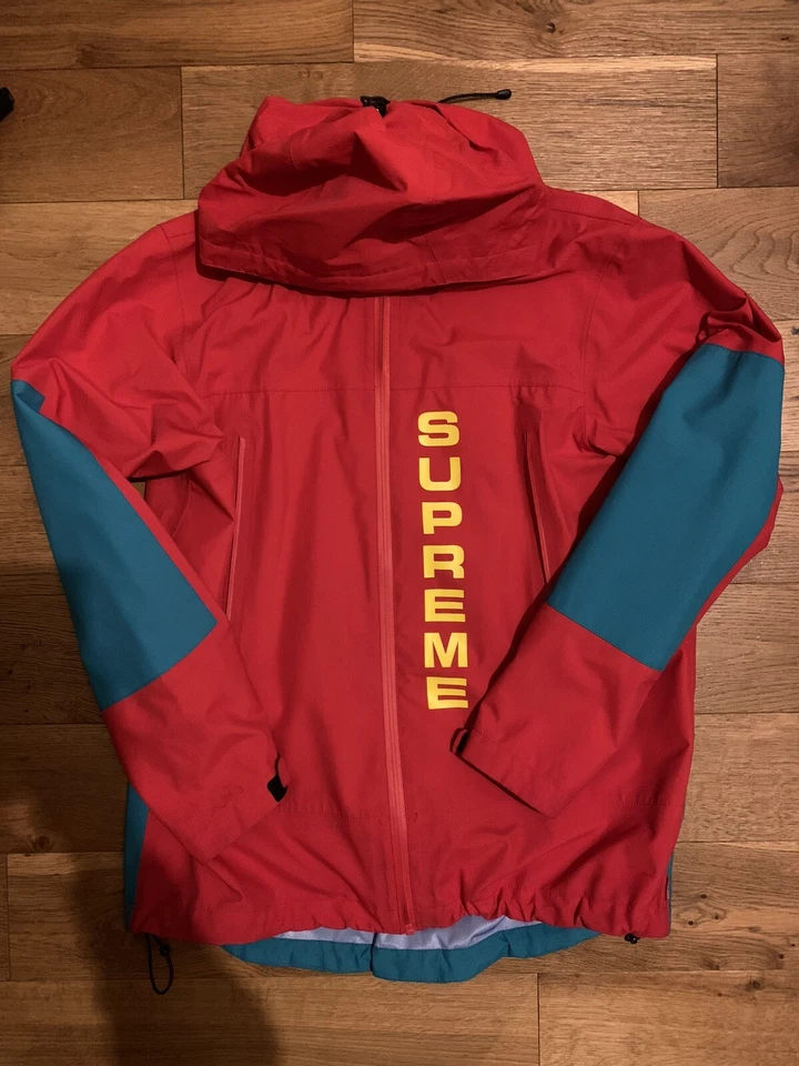 Supreme NYC SS2014 Taped Seam Anorak Sz M Parra Colorway Worn 1x PADS Box Logo - Photo 1/4