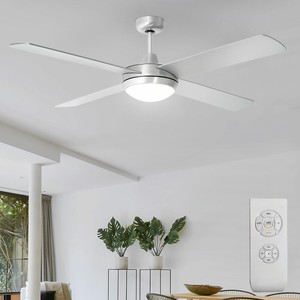 leiser deckenventilator 60watt mit licht fernbedienung 132 cm lufter timer lampe ebay