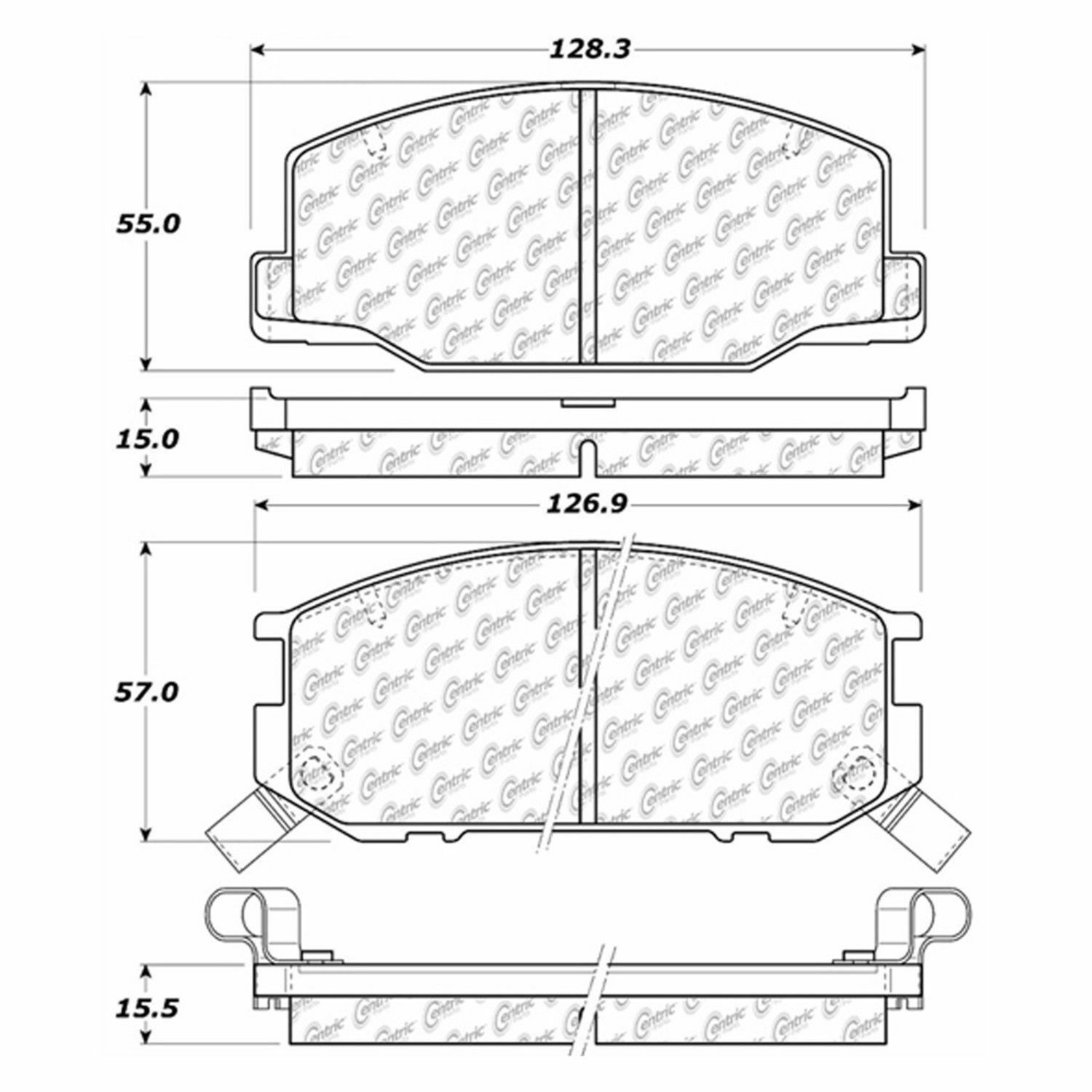 BRAND NEW CTEK FRONT BRAKE PADS 102.11190 D1119 FITS VEHICLES ON CHART BRAND NEW CTEK FRONT BRAKE PADS 102.11190 D1119 FITS VEHICLES ON CHART