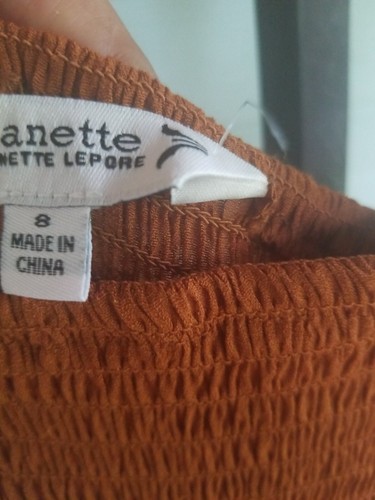 Nanette Lepore Sleeveless Maxi BALI Dress Smocked Ginger Lined Tiered NWT$128 - Picture 6 of 10