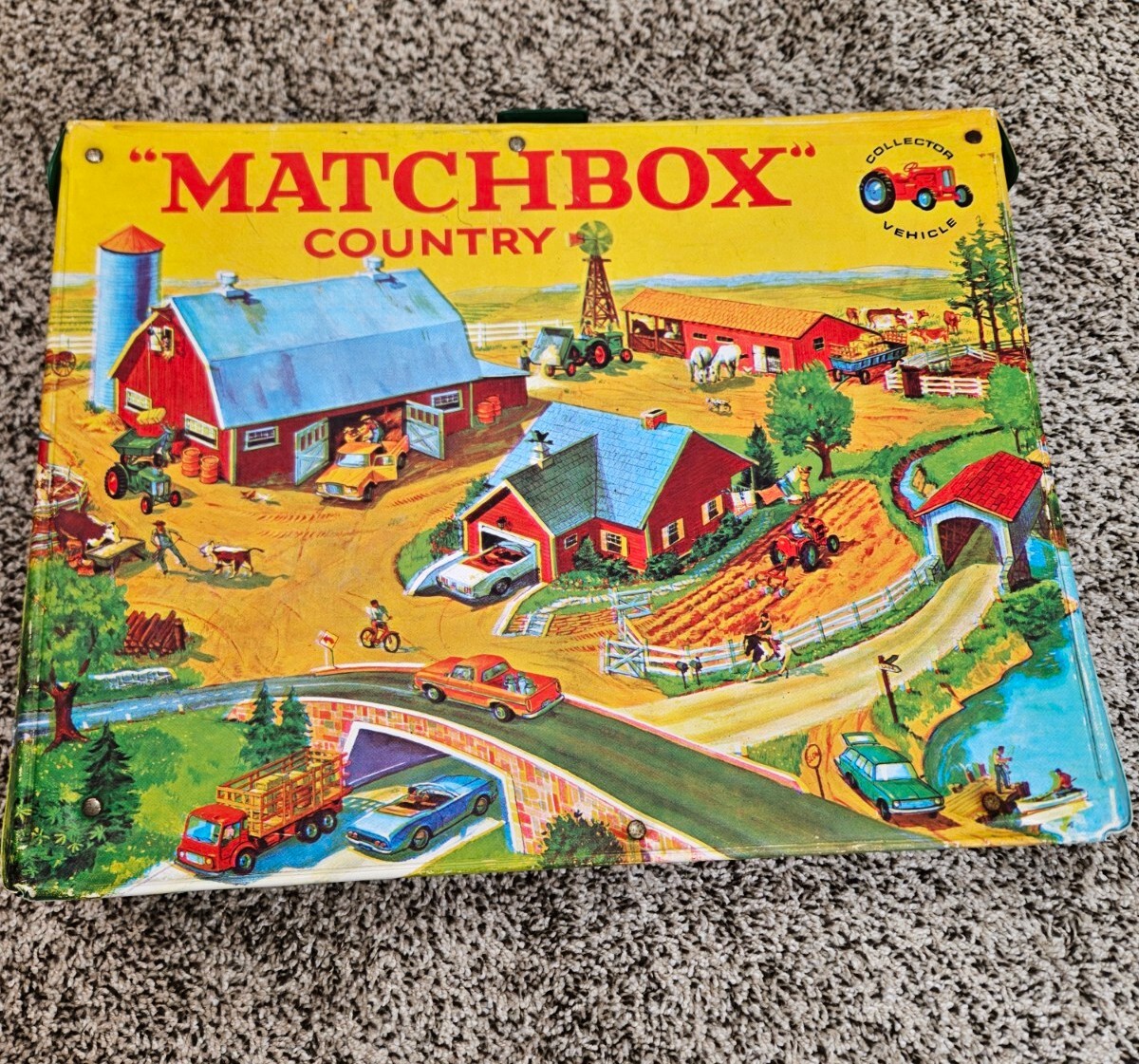 1970 Lesney Matchbox Country Playset Plastic Vinyl Case Sears Roebuck