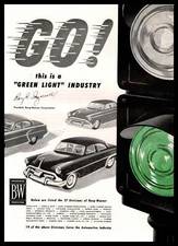 1954 Borg Warner 27 Division Green Light Stop Light Traffic Signal Print Ad