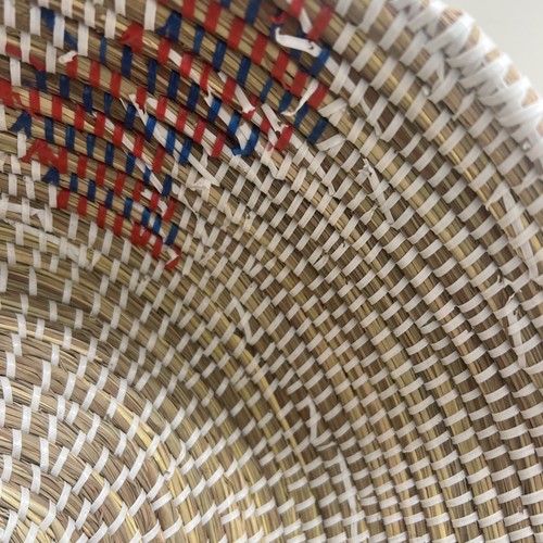 Authentic African Coiled Basket and Lid Sweet Grass (WISHING BASKET) - Picture 6 of 10