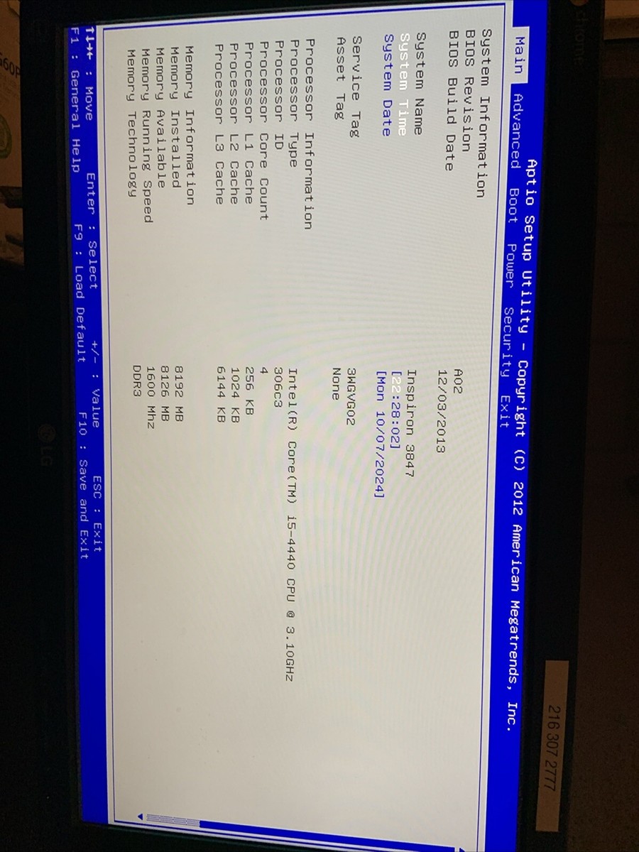 Dell Inspiron 3847 Desktop (Core i5-4440 3.10 GHz) (8GB Ram) 1