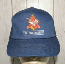 Anheuser Busch St Louis Security Mesh Trucker Hat Snapback Vintage