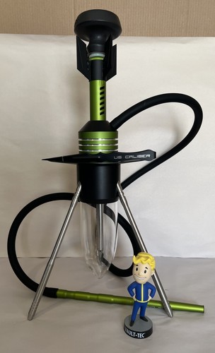 NEW Caliber Hookah Shisha Glass Water Pipe 20.5" Tall Sturdy GREEN - XB21 Bomb - Picture 4 of 12