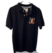 Navy Blue Polo Shirt Mens Medium Logo Short Sleeve NWT Classic Fit Casual