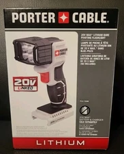 Porter-Cable 20V MAX LED Work Light, Black, 7.34 Inches Pivoting Flashlight NEW