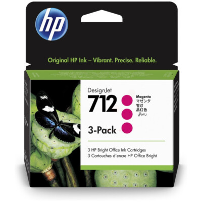 HP 3ED78A 712 Tintenpatrone magenta MultiPack 29ml VE=3 für HP DesignJet