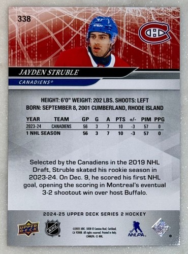 2024-25 Upper Deck Series 2 Hockey NHL Set #251-450 Pick Your Card Complete Set - Picture 107 of 245