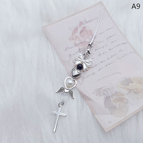 New Pink Y2K Phone Pendant Women Love Bow Cartoon Charms Chain For Keys BaGU - 第 21/22 張圖片
