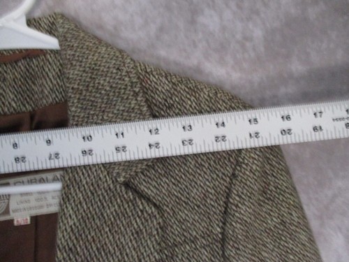 Cubalan Wool Blazer Jacket Womens 9-10 Brown Tweed VTG - Picture 4 of 8