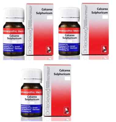 Dr.Reckeweg Calcarea Sulphurica Biochemic Tablet 3x Pack Of 3 x 20g