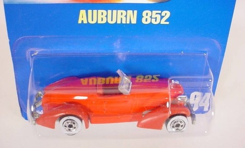 HOT WHEELS SPEED POINTS CARD COLLECTOR # 94 RED AUBURN 852
