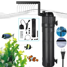 5-in-1 Internal Aquarium Fish Tank UV Sterilizers Filter Submersible Water Pump