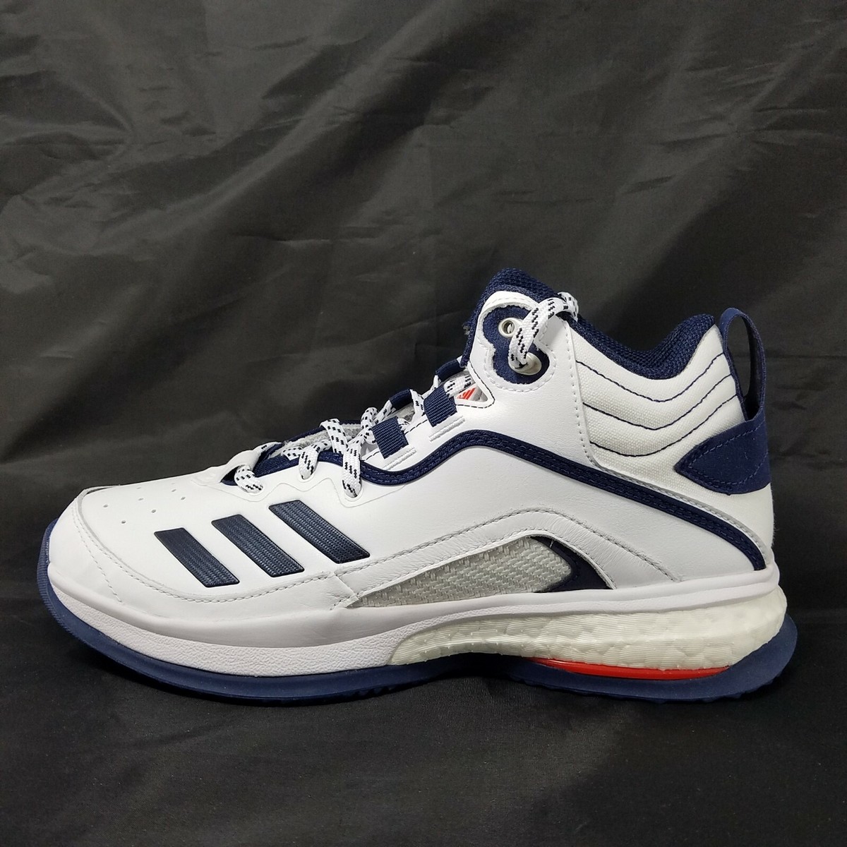 Adidas ICON Turf Baseball Shoes White/Navy Men's Size