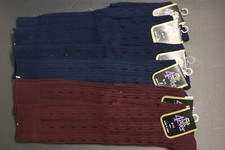 6 PAIRS Women's knee high sock crew BOOTS socks shoe size 4-10 SOLID NAVY BLUE 2