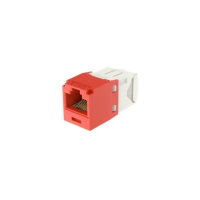 Panduit CJ688TGRD-24 Cat-6 Jack Module UTP RJ45 8P8W TG-Style Red Pack of 24