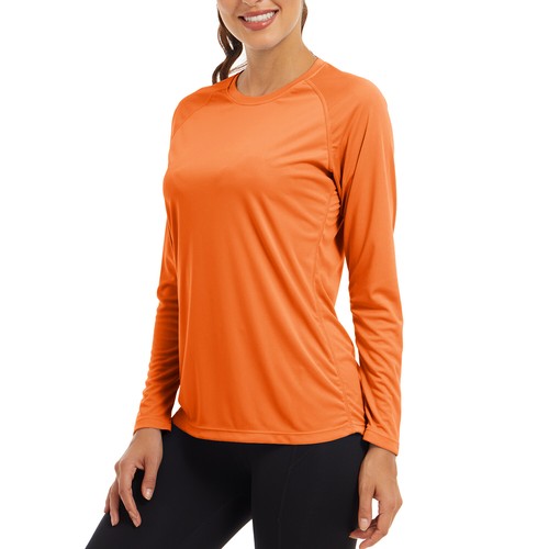 UPF50+ Women's UV Shirts Rash Guard Long Sleeve Outdoor Skin Protection T-Shirts - Picture 20 of 199
