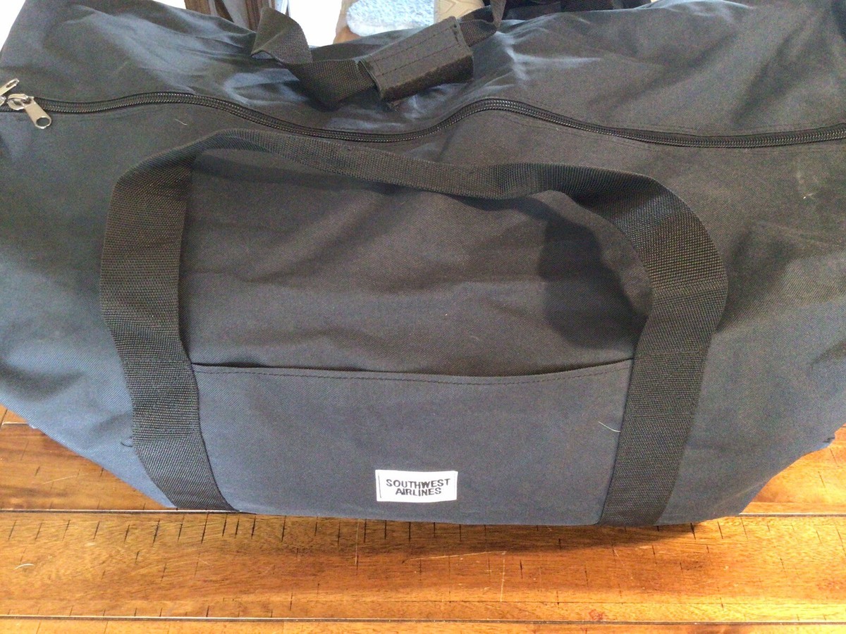 Huge Southwest Airlines Duffel Bag Tote Canvas Duffle Luggage 33x