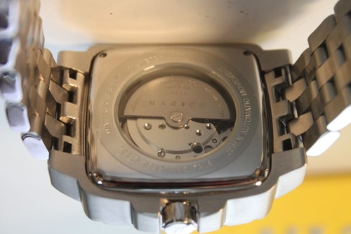 Magico Automatic Men's Square Watch Orange Dial 42mm - Picture 6 of 8