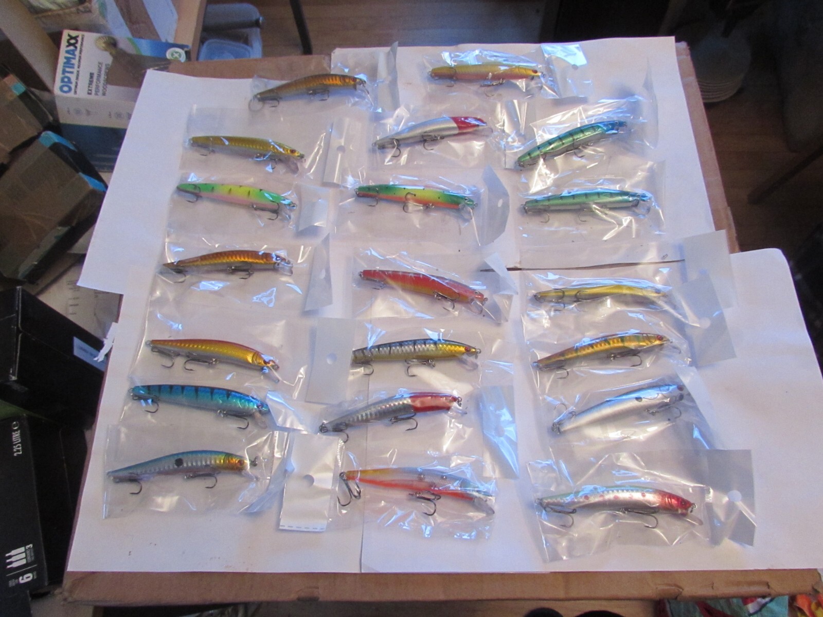 20 new rapala style larger salmon pike fishing lure plugs crankbaits rattlers - Image 1