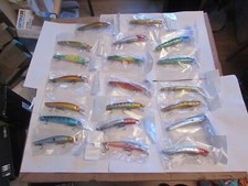 20 new rapala style larger salmon pike fishing lure plugs crankbaits rattlers