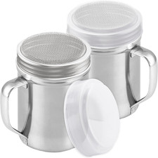 Powdered Sugar Shaker Duster - with Handle - Cinnamon Shaker for Coffee Bar -...