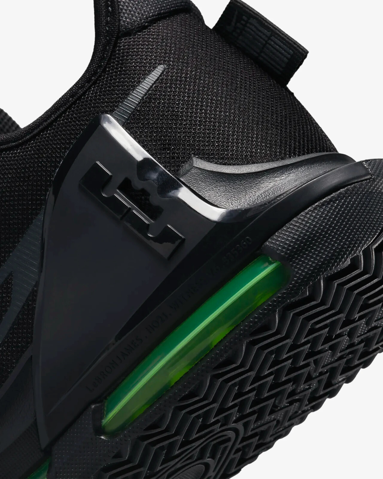 Lebron Witness 6 Men US 12 Black Gray Volt Yellow Nike Air Retro Basketball Lion