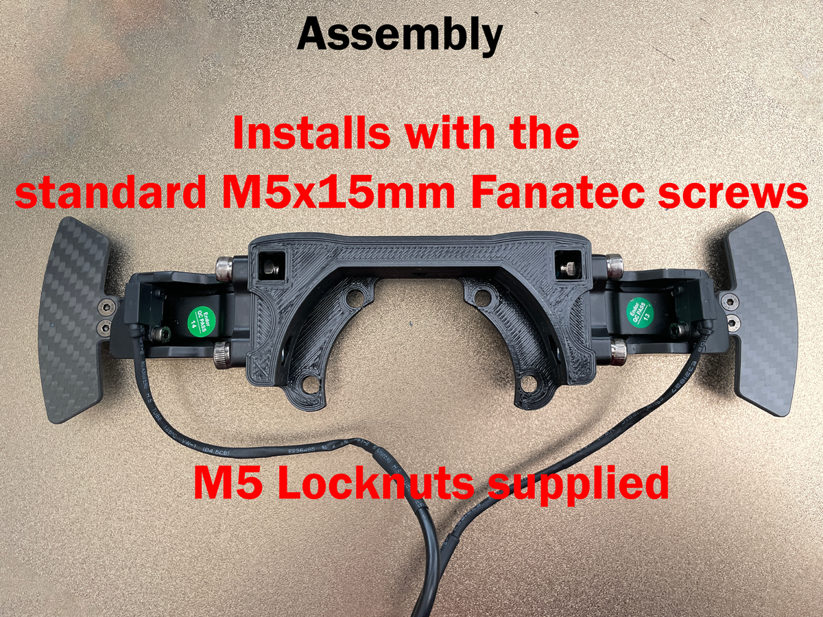 Fit Fanatec Clubsport Shifters to Mclaren GT3 Wheel Adaptor