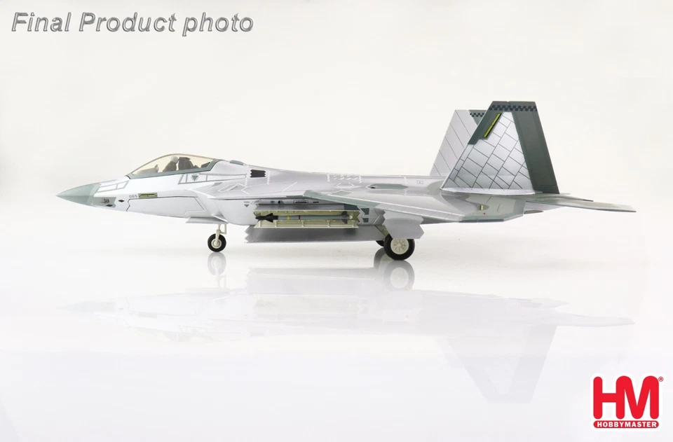 Hobby Master 1/72 HA2823 Lockheed F-22A Raptor USAF 422nd TES vernice a specchio - Immagine 4 di 4