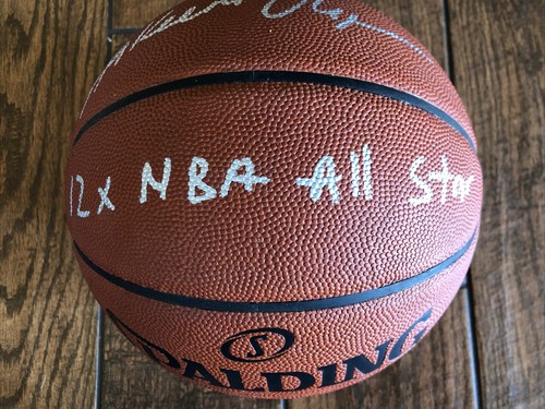 Hakeem Olajuwon SIGNED NBA Official GAME Basketball JSA ITP LOA 12x NBA ALL STAR - Picture 5 of 9