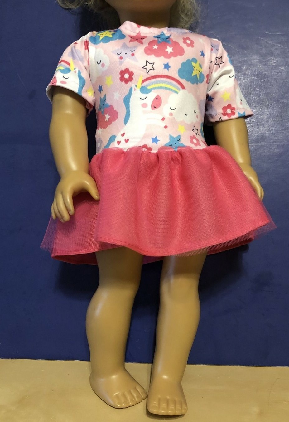 UNICORN  Dress 18" Doll Clothes Fit American Girl Dolls