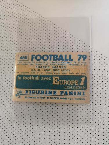 Hedoire Joly Rc Lens Sticker Football Panini 1979 #495 - Picture 3 of 3