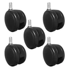Extra Large 3" Heavy Duty Hard Floor Office Chair Casters - Set of 5 - S5111-5