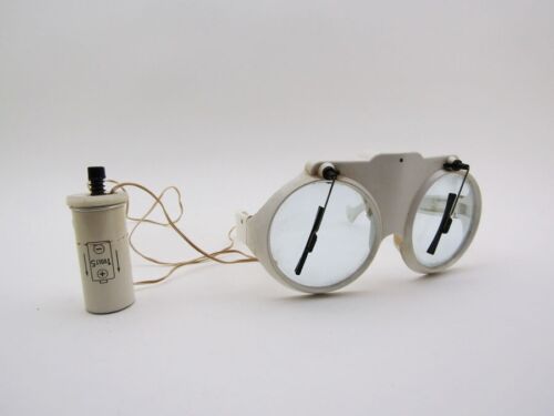 50's 60's UNUSUAL VINTAGE  CLEAN WINDSHIELDS GLASSES GOGGLES TECHNO STEAMPUNK - Picture 1 of 6