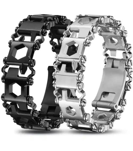 Leder Multitool Armband Wild Outdoor Ausrüstung Survival Armband Straps - Bild 2 von 28