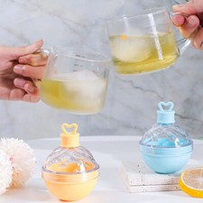 6cm Ice Ball Maker, Large Silicone Round Ice Cube Moulds Ice Tray for Whiskey UK