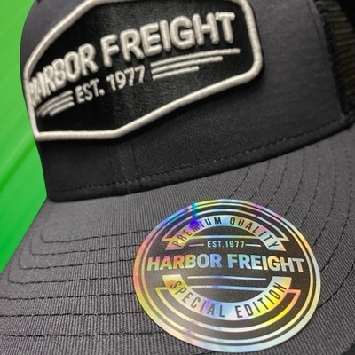 Harbor Freight Trucker Hat Special Edition Charcoal Gray Snapback Cap New W/ Tag