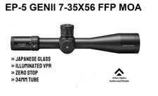 ARKEN OPTICS EP-5 GEN 2, 7-35x56 FFP Illum MOA VPR Reticle, Zero Stop, 34mm Tube