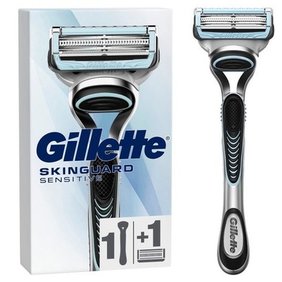 Gillette Nassrasierer - SkinGuard Sensitive Aloe Vera + 1 Ersatzklinge