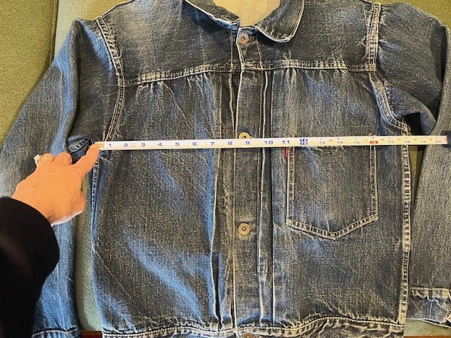 Authentic WWII Levi's S506XX Type I Denim Jacket (1942–1946) – Big E, Buckle Bk image 3