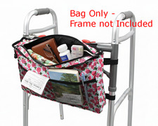 Walking Frame Apron Bag with Storage Pockets for Zimmer Frames or Walkers