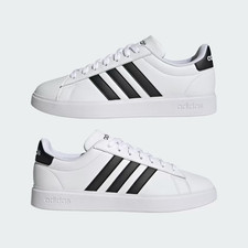 NEW Adidas US 11.5 Men Grand Court 2.0 Shoes GW9195 White Black