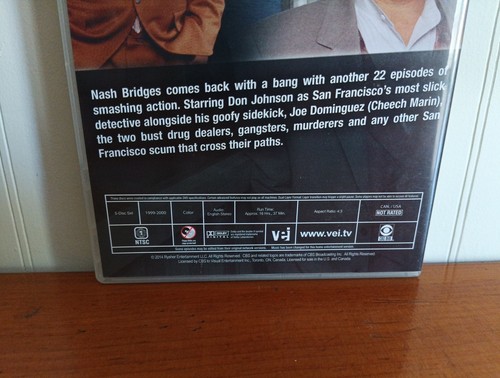 Nash Bridges: The Complete Fifth Season 5 (DVD, 5-Disc Set) Very Rare OOP Series - Picture 8 of 9