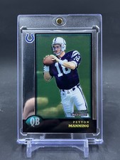 1998 Peyton Manning Bowman Chrome Preview #BCP1 Rookie Card RC. rookie card picture