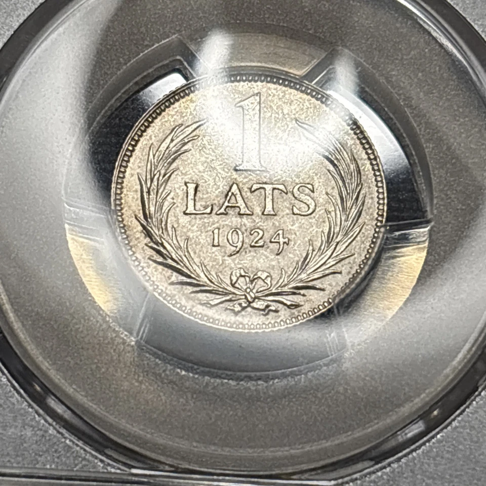 1924 Latvia Lats - PCGS MS63 - Image 4 of 4