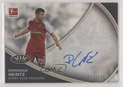 2020-21 Topps Tier One Bundesliga Talent /100 Dominique Heintz #TT-DH Auto 8gd