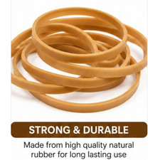 RUBBER ELASTIC BANDS THICK 4" LARGE STRONG HEAVY DUTY 100mm x 5mm SCHOOL OFFICE