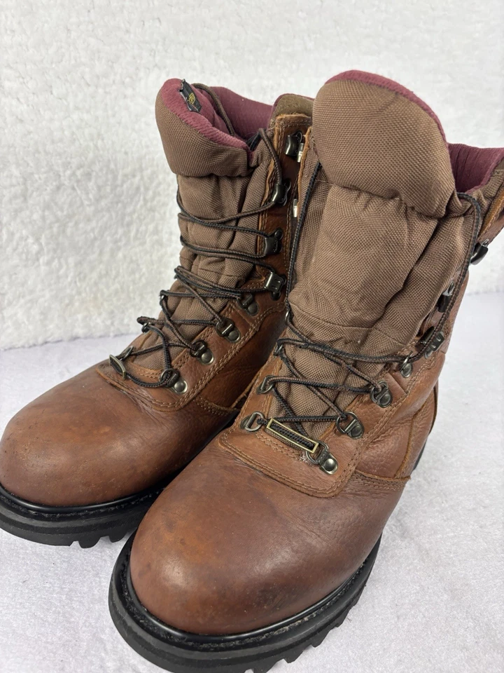 Cabela's Iron Ridge 800 Gram Insulated Hunting Boots Men's 9.5D Gore-Tex Brown - Image 2 of 4